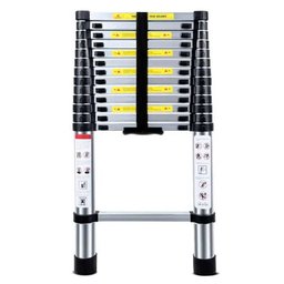 Escada Alumínio Telescópica Espaçofix 14 Degraus 4,10m até 150 Kg - 1