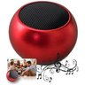 Caixa de Som Metal Vermelha Bluetooth Academia Festa Piscina - 2