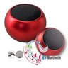 Caixa de Som Metal Vermelha Bluetooth Academia Festa Piscina - 1