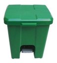 Ver imagem 6 de Cesto Quadrado Com Pedal 15l (p15):Marrom