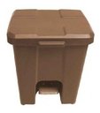 Ver mais imagens de Cesto Quadrado Com Pedal 15l (p15):Marrom