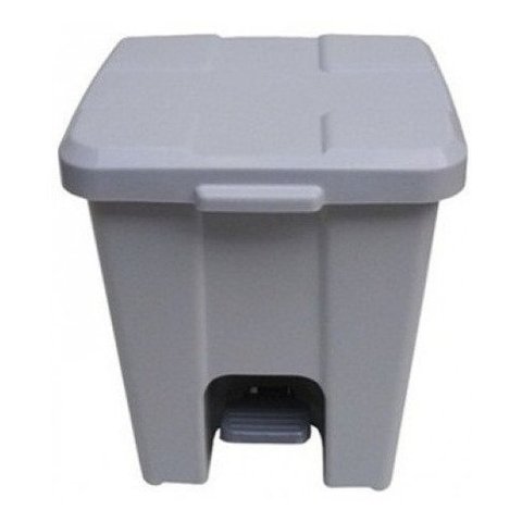 Cesto Quadrado Com Pedal 15l (p15):Marrom