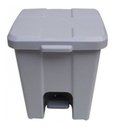 Ver imagem 1 de Cesto Quadrado Com Pedal 15l (p15):Marrom