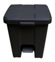Ver imagem 5 de Cesto Quadrado Com Pedal 15l (p15):Marrom