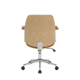 Adeira de Escritório Diretor Cor Caramelo Ergonômica Executiva Acabamento em Couro Sintético - 6