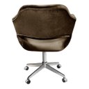 Ver imagem 3 de Cadeira Para Escritório E Home Office Zara Base Giratória - Veludo Marrom