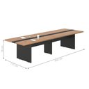 Ver imagem 2 de Mesa de Reunião Premium Escritório 3,60m 8 Lugares