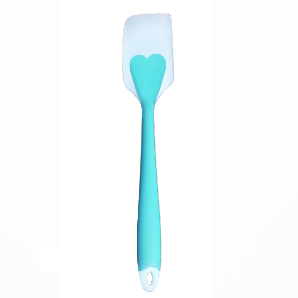 Espátula de Silicone Cozinha Coração Grande 28cm Reforçado