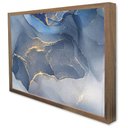 Ver imagem 4 de Quadro Decorativo Abstrato Mármore Azul Gold em Moldura Caixa Tacolado Moldura Trad 1cm Madeira Escu