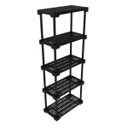 Ver imagem 1 de Estante Plástica Multiuso Modular Grifit 25 com 5 Prateleiras Preto