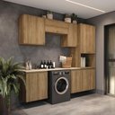Ver imagem 1 de Lavanderia Modulada Kappesberg Celeste 6 Peças Nogueira 250cm