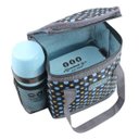 Ver imagem 4 de (bem-estar) Kit 3 Peças de Marmita, Garrafa, e Bolsa Térmica - Azul Escuro