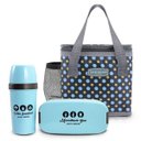 Ver imagem 1 de (bem-estar) Kit 3 Peças de Marmita, Garrafa, e Bolsa Térmica - Azul Escuro