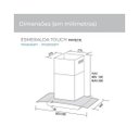 Ver imagem 2 de Coifa Parede Esmeralda Touch 90 Cm Preta 220v Suggar