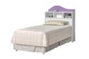 Ver imagem 2 de Cabeceira para Cama Box Solteiro Irla com Nichos para Objetos de Decoração Cor Branco/lilás Ja