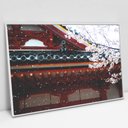 Ver imagem 1 de Quadro Decorativo em Canvas Templo Japão - Moldura Branca - 90 x 60cm