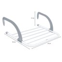 Ver imagem 3 de Mini Varal Secador de Roupa Dobravel Janela Varanda Sacada Porta Banheiro Box Cozinha Lavabo Lavande