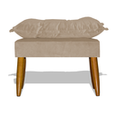 Ver imagem 2 de Puff Opala Decorativo Pés Palitos Quarto - Cappuccino