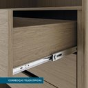 Ver imagem 3 de Guarda Roupa Modulado 02 Portas com Colmeia 245cm Altura Setiba - Jequitibá/carvalho