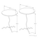 Ver imagem 5 de Conjunto Mesa Lateral Onda Madeira Natural Kit com 2un