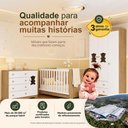 Ver mais imagens de Quarto de Bebê Completo com Berço Americano 3 em 1 Flor Multimóveis MP4926 Madeirado/Branco