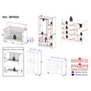 Ver imagem 4 de Quarto de Bebê Completo com Berço Americano 3 em 1 Flor Multimóveis MP4926 Madeirado/Branco