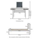 Ver imagem 4 de Cama de Solteiro para Colchão 88 X 188 Cm com Penteadeira 131,5cm Multimóveis Cr35247