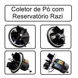 Coletor de Pó de 49 Litros para Máquina de Bancada 1100w Razi - 2