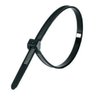 500 Un. Abraçadeira em Nylon Enforca Gato 2,5x100mm - Preto - 2