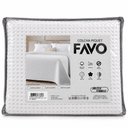Ver imagem 4 de Colcha Piquet Favo Casal Branca 2,20x2,40m Jolitex