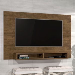 Painel TV até 42" Polegadas 2 Nichos Manhattan J&A Móveis Jequitibá 137x90x26