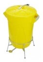 Ver imagem 4 de Cesto De Lixo Plastico Com Pedal Aço Galvanizado 40 Litros:Azul