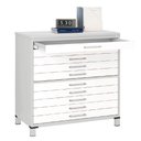 Ver imagem 2 de Mapoteca 10 Gavetas Pandin 120cm (larg) Inmetro Tampo Mdp Cinza