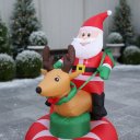 Ver imagem 5 de Boneco Inflavel Natal Papai Noel Gigante Natalino Rena Decoraçao Loja Shopping Condominio Predio Hal