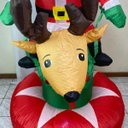 Ver mais imagens de Boneco Inflavel Natal Papai Noel Gigante Natalino Rena Decoraçao Loja Shopping Condominio Predio Hal