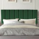 Ver imagem 1 de Painel Estofada Carla 195CM King Suede Verde - D A DECOR