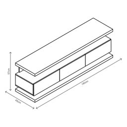 Rack Bancada para Tvs até 75 Polegadas Germai Vivare - 3
