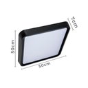 Ver imagem 3 de Plafon Nordecor Seny 2348 Led 35w 50cm Bivolt Preto
