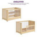 Ver imagem 7 de Conjunto Modulado Quarto de Bebê com Berço, Cômoda e Prateleira com Cabideiros Wave Casatema MadeiraOriginals Branco/Marrom
