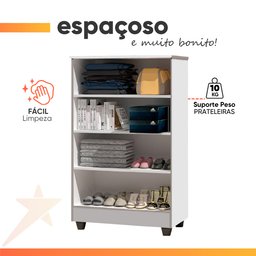 Armário Organizador Multiuso Smart - Branco - Ja Móveis - 5