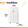 Armário Organizador Multiuso Smart - Branco - Ja Móveis - 3