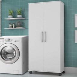 Armário Multiuso 2 Portas com Rodízios Arezzo J&a Móveis Cozinha e Lavanderia - 1