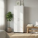 Ver imagem 1 de Armário Multiuso 2 Portas com Rodízios Arezzo J&a Móveis Cozinha e Lavanderia