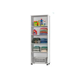 Armário Multiuso 2 Portas com Rodízios Arezzo J&a Móveis Cozinha e Lavanderia - 5