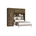 Ver imagem 2 de Guarda Roupa Casal com Cabeceira 5 Portas 3 Gavetas Jequitibá J&A Móveis Cancun 200x204x47