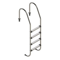 Escada para Piscina com 4 Degraus em Aço Inox - 1