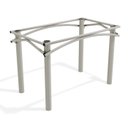 Ver imagem 2 de Conjunto de Mesa Completo com 6 Cadeiras Estofadas Cmc956nk Kappesberg Crome