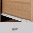 Ver imagem 5 de Guarda Roupa Solteiro 4 Portas e 2 Gavetas Astro - Amêndola Touch/off White