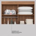 Ver imagem 6 de Guarda Roupa Solteiro 4 Portas e 2 Gavetas Astro - Amêndola Touch/off White