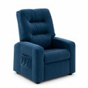 Ver imagem 3 de Poltrona Matrix Reclinável Azera - Veludo Azul Marinho